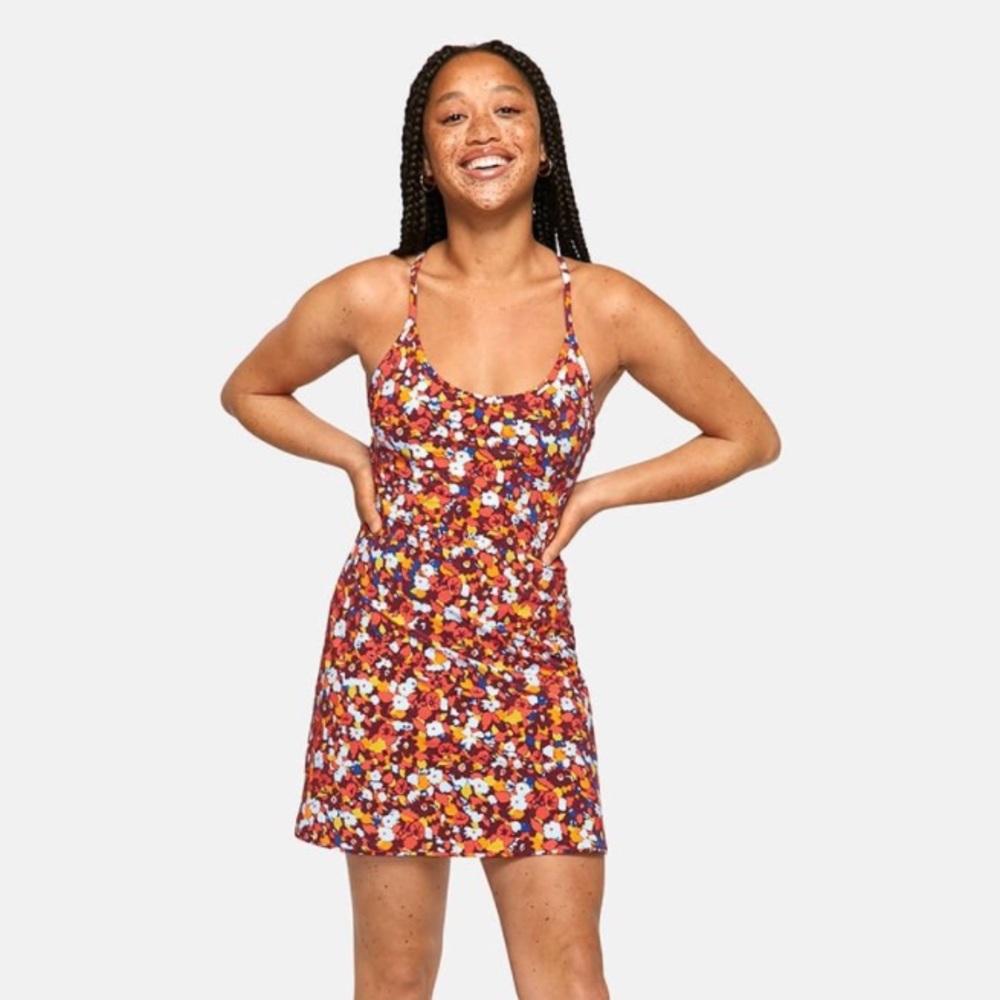 Outdoor voices paprika blooms exercise dress